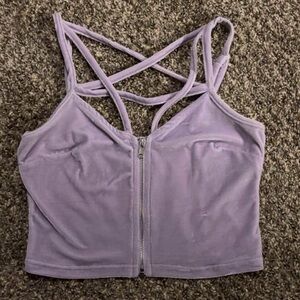 Killstar - Purple Zipper Pentagram top